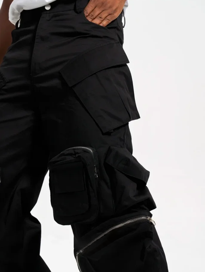 Techwear Wide Leg Multi Pocket Pants
