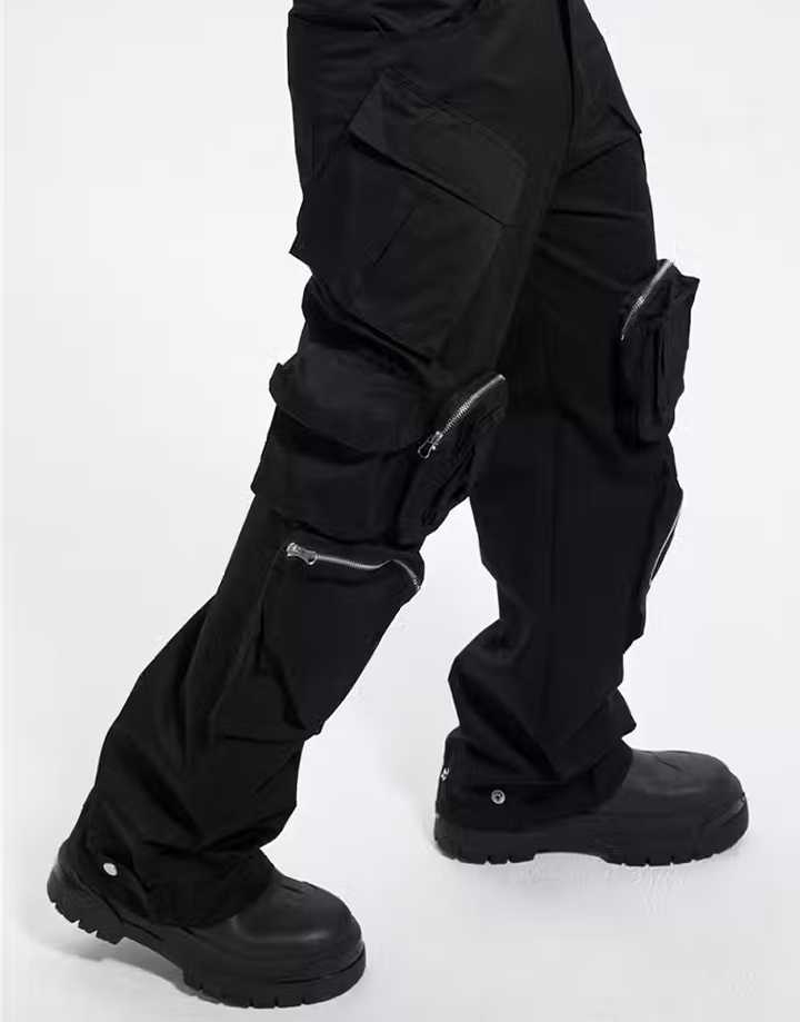 Techwear Wide Leg Multi Pocket Pants
