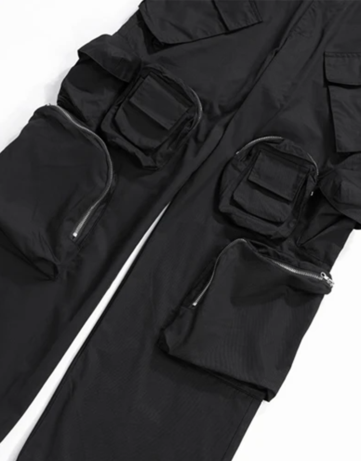 Techwear Wide Leg Multi Pocket Pants