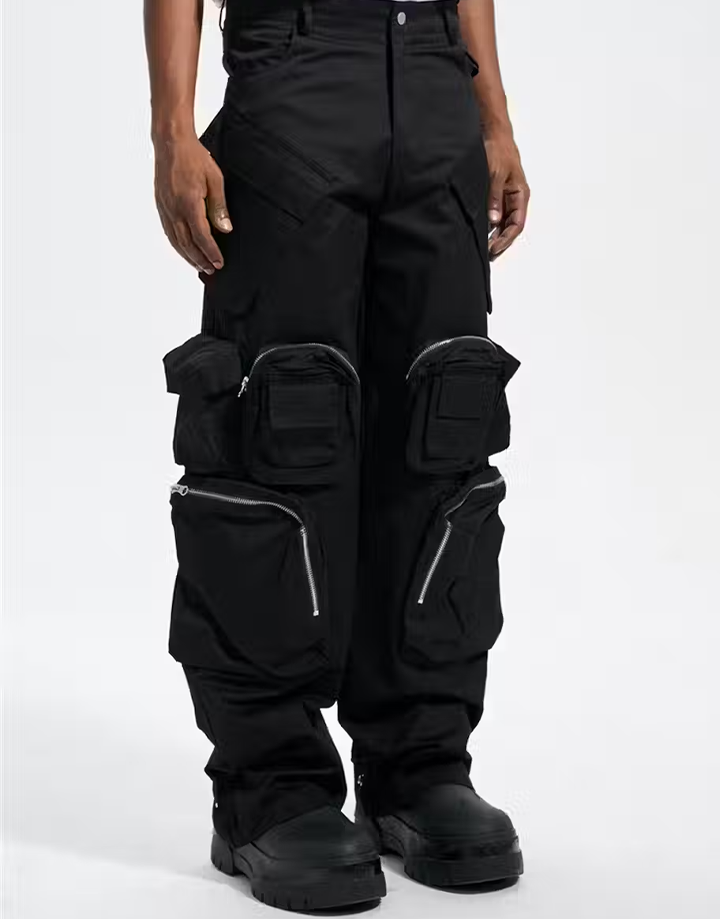 Techwear Wide Leg Multi Pocket Pants
