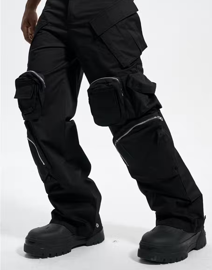 Techwear Wide Leg Multi Pocket Pants