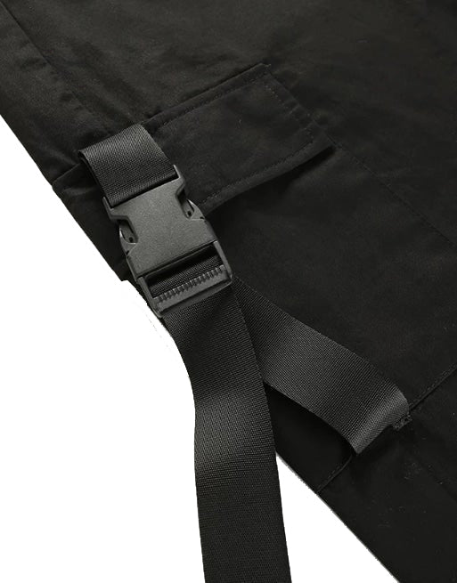 Techwear women's black tactical pants